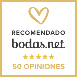 Fotocracia, sello de recomendado con más de 50 reviews positivas Bodas.net